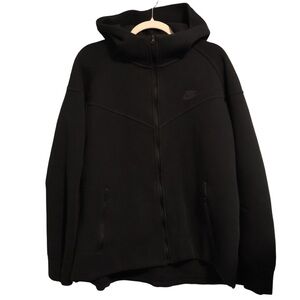 Nike black tech fleece windrunner full zip hoodie 2XL.